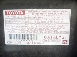 2003 Toyota Highlander Navy Blue 3.0L AT 2WD #Z22750